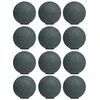 Image de Boules Décoratives Suspendues - Juanio - Lot De 12 - Diamètre 6 Cm - Tissu Gris Cendré - Pour Guirlande Lumineuse