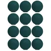 Image de Boule Décorative Suspendue - Juanio - Lot De 12 - Tissu - Diam. 6 Cm - Bleu Pétrole