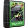 Image de Toile De Paillage 2x10m - Geotextile De Paillage Contre Les Mauvais Herbes En 100g/m² Fibres De Polypropylène Tissées Perméable À L'Eau, Résiste Rayons Uv, Anti Repousse