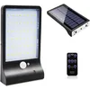 Image de Lampe Solaire Exterieur 48 Led Détecteur De Mouvement Lumière Dimmable Avec Télécommande Sans Fil Étanche Lampe Solaire Pour Porte Couloir Patio Noir Sans Ple -rapanda