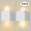 Image de Applique Murale Led Exterieur 12w Lampe Murale Interieur 3000k Blanc Chaud Design Etanche Ip65 Applique Exterieure Pour Salon Chambre -