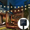 Image de Guirlande Solaire Jardin,6.5 M 30 Boules De Cristal Étanche Guirlande Lumineuse Led, 8 Modes D'Extérieur Starry Lumières Guirlande Lumineuse Solaire, Éclairage Décoratif Pour Maison,festival - Blanc C
