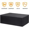 Image de Housse De Salon Table Rectangulaire Oxford Pour Meubles De Jardin Uv Protection (noir)-315x160x74cm