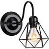 Image de Applique Murale Intérieur Design Cage Diamant Rétro Vintage Luminaire Eclairage Noir 1pcs