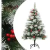Image de Sapin De Noël Artificiel Avec Pommes De Pin Et Baies-décoration De Fête Pour Noël 150 Cm 213497