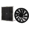 Image de Ventilateur Alimenté Par Panneau Solaire 100w, Puissant Ventilateur D'Extraction Solaire Avec Coque, Ventilateur De Refroidissement Compact Pour Rv, Serres, Salle De Bain