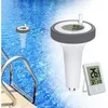 Image de Thermomètre Intérieur Et Extérieur Flottant Sans Fil,piscine Thermomètre Flottant Jauge,thermomètre De Piscine Numérique Avec Écran Lcd Pour Bassin De Spa De Piscine Intérieure Extérieure 1jeu Tonchea