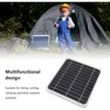 Image de Panneau Solaire Portable 20w Eau Usb Type-c Dc Imperméable 5v 2a Pour Vélo Sac À Dos