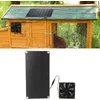 Image de Ventilateur Solaire Kit 20w Mini Portable Pour Serre, Poulailler, Maison De Animal, Fenêtre - Panneau Monocrystal Silicon, Fan 3w 43.4cfm