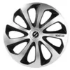 Image de Sparco Spc1673svbk Enjoliveur Sicilia, Set De 4, Argent/noir, 16