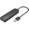 Image de Hub USB 3.0 Vention - 6 ports 3x USB-A + 2x Jack 3.5mm 0.15m (Noir) #6POURCENT