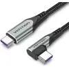 Image de Cable angle droit Vention USB-C M/M 1m 100W (Gris) #6POURCENT