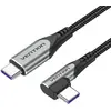 Image de Vention TAKHF USB-C to USB-C 5A angle cable (gray)