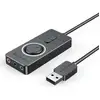 Image de Vention USB 2.0 External Stereo Sound Adapter with Volume Control 0.15M Black ABS Type