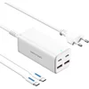 Image de Chargeur mural/ 2xUSB type-C + câble USB type-C/ 2xUSB/ 100W
