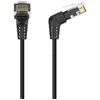 Image de Câble réseau UTP Cat.6 Vention RJ45 Câble Ethernet en noir Connecteur à 90 degrés 3m