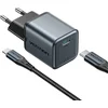 Image de GaN Vention USB-C 20W Charger + USB-C-L 1m Cable (Gray)