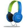 Image de Philips Audio SHK2000BL/00 Casque pour Enfant, Supra-Auriculaires (Anti Bruit, Limitation du Volume Sonore, Diaphragme des Hauts-parleurs de 32 mm) Bleu/Vert, Bleu, Taille Unique en occasion ou reconditionné