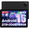 Image de Tablette DOOGEE Tab A9+, Android 16, écran de 11 pouces, 20 Go (4 Go + 16 Go) + 64 Go (extensible jusqu'à 2 To), taux de rafraîchissement de 90 Hz, WiFi 5, batterie de 8580 mAh, Widevine L1