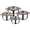 Image de San Ignacio Nona Set de casseroles 8 pièces Argent Argent Taille unique