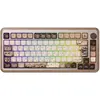 Image de Akko MU02 75% Bois Clavier de jeu mécanique VIA ISO-DE RGB Hot Swap BT5.0/2.4G sans fil &Type-C filaire(Akko Rosewood Switch, Linéaire)