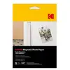 Image de Papier photo magnétique Kodak 10 x 15 cm 690g Pack 5 Blanc Compatible imprimantes jet d'encre - Neuf
