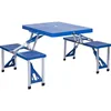 Image de Table De Camping Pliable 4 Personnes   Plateau En Polypropylène Abs   Dimensions 85 X 65 Cm   Charge Max 30 Kg   Hauteur 40 Cm   Kingcamp