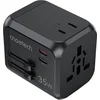 Image de Choetech PD5008 travel charger, 3xUSB-A, 2xUSB-C, GaN, 35W, US/EU/UK/AU (black)