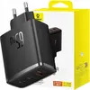 Image de Baseus Os-Cube Pro chargeur secteur 2Xusb-C + Usb, 65W (Noir)