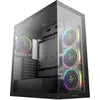 Image de DeepCool CG580 4F V2, Tour Midi, PC, noir, ATX, ITX, micro ATX, acrylonitrile-butadiène-styrène (ABS), SGCC, verre trempé, Gaming