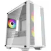 Image de Boitier Mini Tour Micro ATX DeepCool CC360 RGB avec panneau vitré (Blanc) #1POURCENT