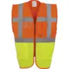 Image de Gilet de travail RETRO multipoches jaune orange M