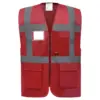 Image de Gilet de travail RETRO multipoches rouge XL