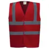 Image de Gilet de travail Retro rouge M