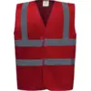 Image de Gilet de travail Retro rouge XL