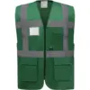Image de Gilet de travail RETRO multipoches vert M