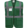 Image de Gilet de travail RETRO multipoches vert L