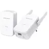 Image de Kit Wifi Powerline Gigabit AV1000 lot de 2-1xMP510+1xMP500 Vitesse 300 Mbps (2,4 GHz) 1000 Mbps Powerline Broadcom CPU port Gigabit 2antennes ext mur branché - Neuf