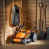Image de Tondeuse à gazon électrique LawnMaster 1800 W, 40 cm, 6 réglages de hauteur de coupe (20-70 mm), bac de ramassage de 42 L MEB1840M