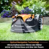 Image de Lawnmaster OcuMow16 : tondeuse robot sans fil pour pelouses jusqu'à 200 m², avec système d'évitement d'obstacles. Tondeuse robot silencieuse sans fil de délimitation VBRM16 Plus