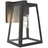 Image de Applique d'extérieur FIA noire 1xE27x40W en aluminium, dimensions : 21,6 x 14 x 16 cm, IP44, Lutec