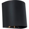 Image de Applique LED encastrée noire pour l'extérieur 10W GEMINI Lutec