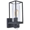 Image de Lutec LED Lampe pour caméra Flair E27 noire avec détecteur de mouvement