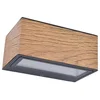 Image de ECO-LIGHT 5189135118 Lutec LED Applique murale d'extérieur GEMINI anthracite/couleur bois 10,5W 700lm 4000K IP54