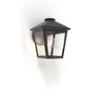 Image de Lutec Applique extérieure Zago Noir Mat IP44 max. 40W E27 sans ampoule Suspendu