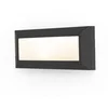 Image de LUTEC Helena LED Applique murale extérieure blanc chaud 11W IP54 noir mat