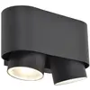 Image de Applique extérieure Cypress fonte d'aluminium anthracite IP44 orientable 2xGU10