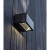 Image de Applique murale d'extérieur LED haute qualité ALU argent avec Up and Down lampes d'extérieur, carrée