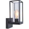 Image de LUTEC Flair Applique extérieure E27 dimmable IP44 noir mat