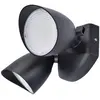 Image de Lutec LED Applique Shrimp noir mat IP54 2 x 11,75W 1700lm blanc neutre 4000K orientable